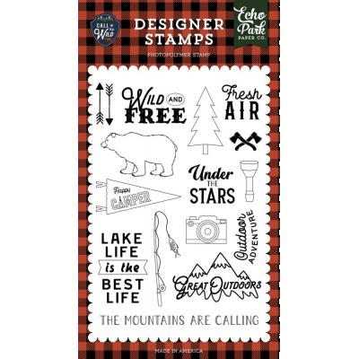 Echo Park Call Of The Wild Clear Stamps - Fresh Air